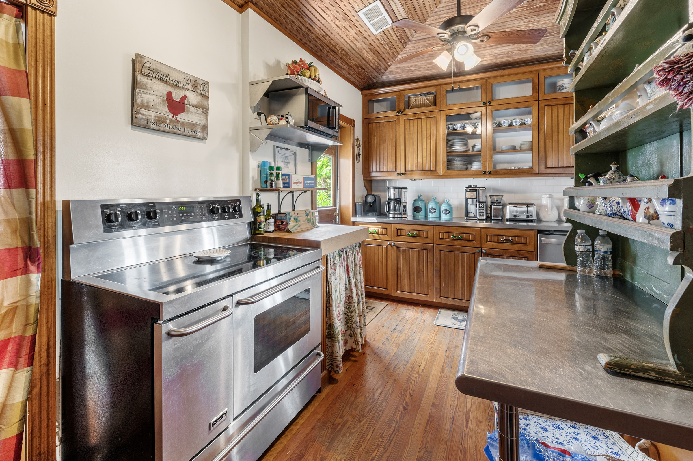 View of the main house kitchen.